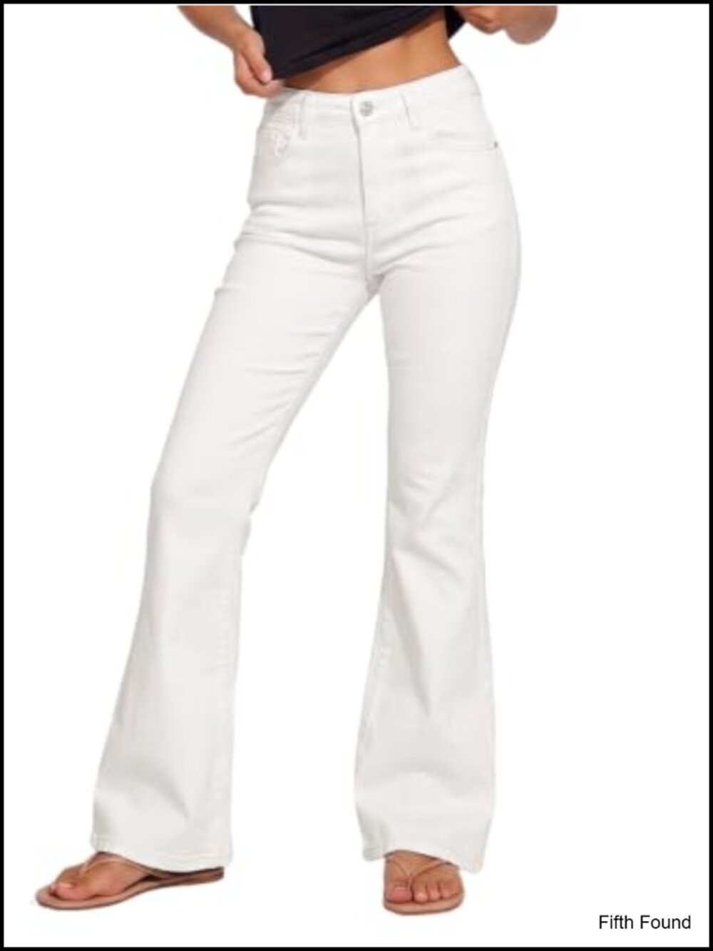 Women's High Waisted Flare Jeans Stretchy Bell Bottom Denim Pants